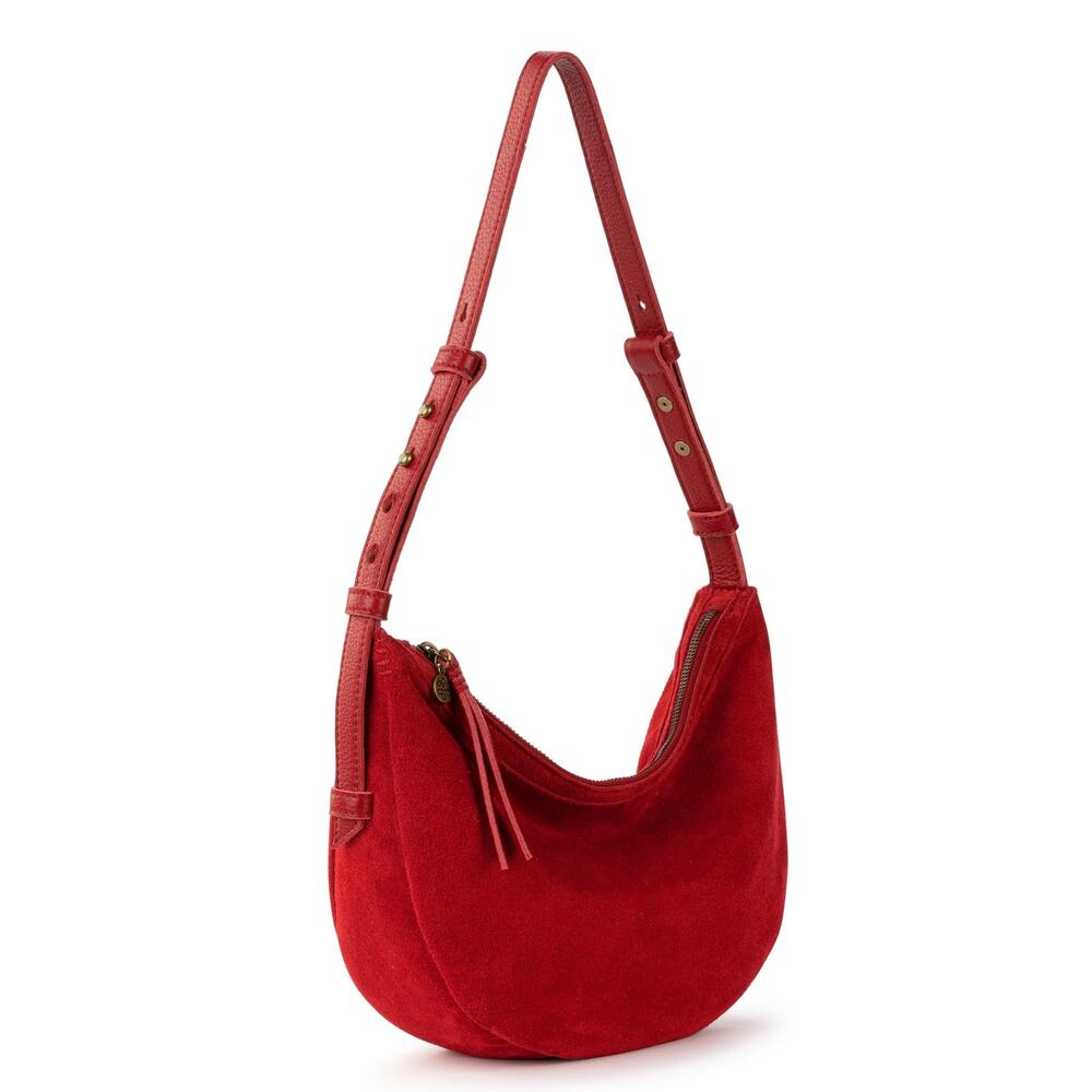 The Sak Suede Tess Shoulder Bag Scarlet - Picture 4 of 10